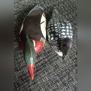 Handcrafted Bird Figurines - Brown and Black
